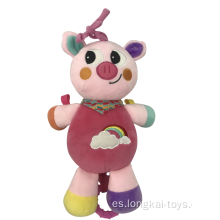 Peluche rosa cerdo con musica